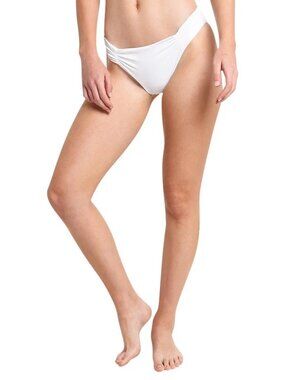 NWT L*SPACE White Full Cut Bikini Bottom (Small)